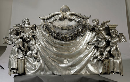 Silver Metal Headboard at Christieâ€™s New York auction