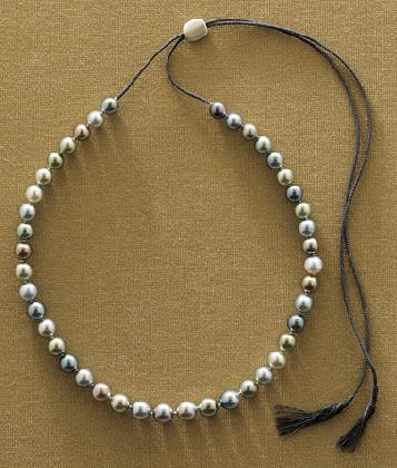 Tahitian Pearl Slide Necklace