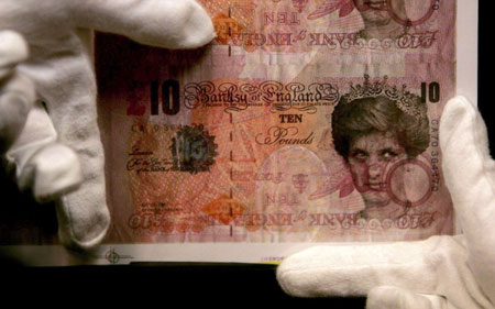 Bizarre Banksy Original to Be Auctioned, 10-Pound Note Features Princess Diana