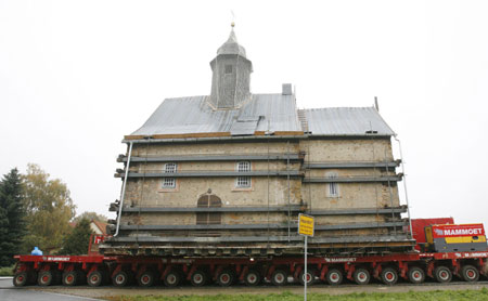 750-Year-Old Church Moves on Wheels For Coal Mine