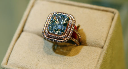 colored diamond ring