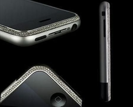 Diamond Crusted Apple iPhone