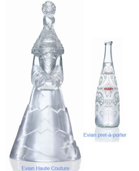 Evian Limited Edition Water Bottle by Christian Lacroix