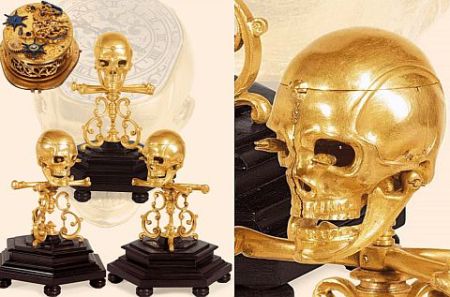 Skull & Crossbones Automaton Clock