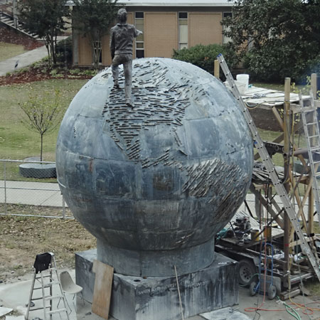 Sculptor Resurrects $1mn Stone Sculpture: Spaceship Earth