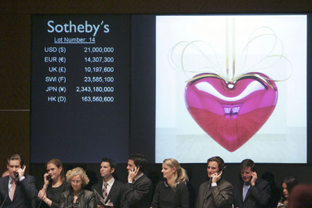 Jeff Koonsâ€™ â€˜Hanging Heartâ€™