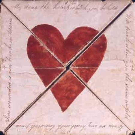 I came across this 1790 valentine card; seemingly oldest that happens to be 