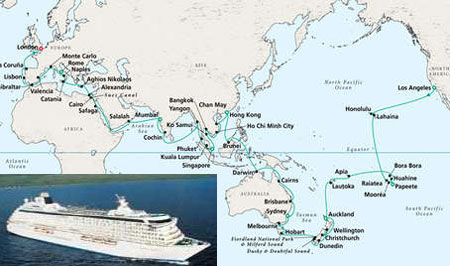 $260,000 World Cruise Via 108-Days Crystal Serenity Tour