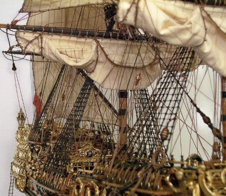 17th Century Handcrafted British WarShip Demands $18,900