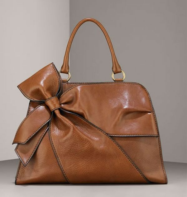 Elite Handbag: Valentino Side Bow Zip Top Satchel 