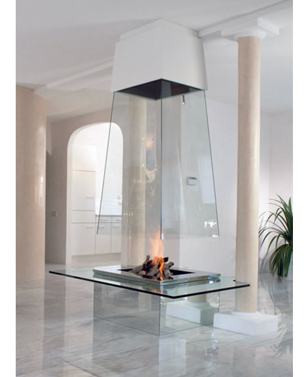 Glass Fireplace