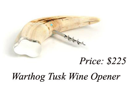 Warthog Tusk Wine Opener