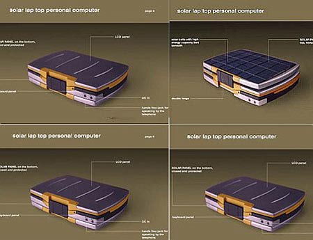 Solar Powered Notebook Concept With Built-In GPS, Satellite Phone