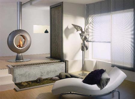 Diva Gas Fireplace: Spartherm Unveils Remote Controlled Rotating Fireplace