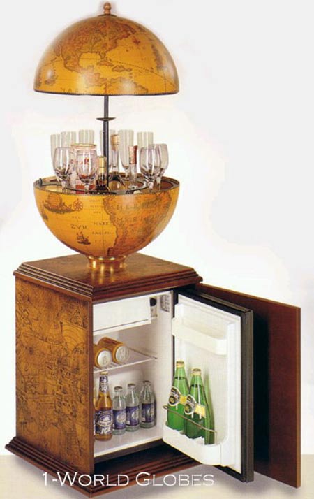 bar globe refrigerator