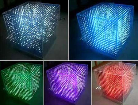 3D LED Cube Prototype