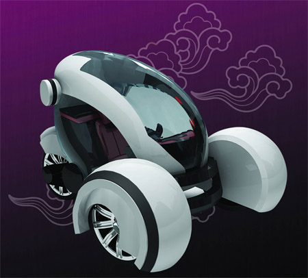 Airwaves: Futuristic Compact City Car Concept