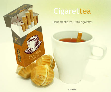 Drinking Cigarette Tea