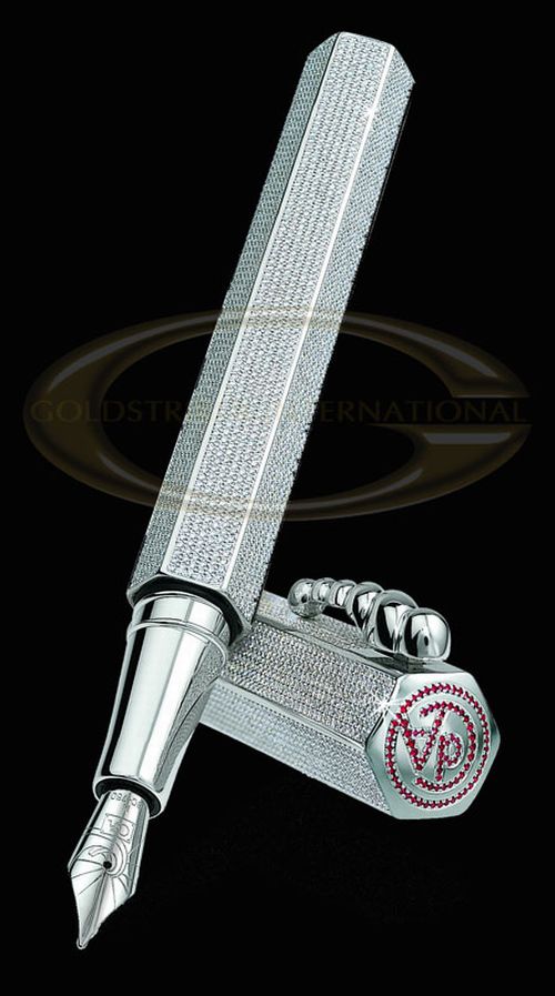 Exclusive Diamond and Ruby Pen by GoldStriker