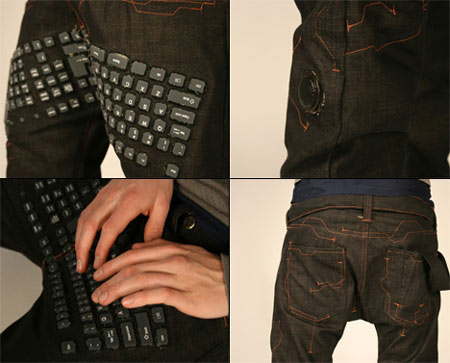 Keyboard Pants For Serious Geeks, Designer, Erik De Nijs, keyboard Pants, Geeky Pants, Pants, Geeks, Fashion, Apparels, Technology, Designer, Gadgets, Computer