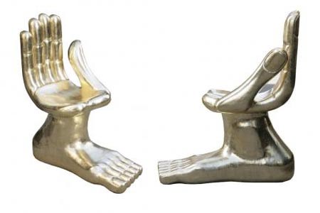 Hand Foot Chair by Pedro Friedeberg