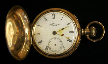 Gold Plated Waltham American Pocket Watch Up For Auction
