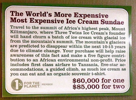 Worldâ€™s More Expensive Most Expensive Ice Cream Sundae Costs $60,000 Most Expensive Ice Cream, The Three Twins, Ice Cream Shop, Napa, Sundae, Most Expensive Sundae, Expensive Food
