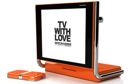 Brionvega Alpha Retro TV With Integrated DVD Player