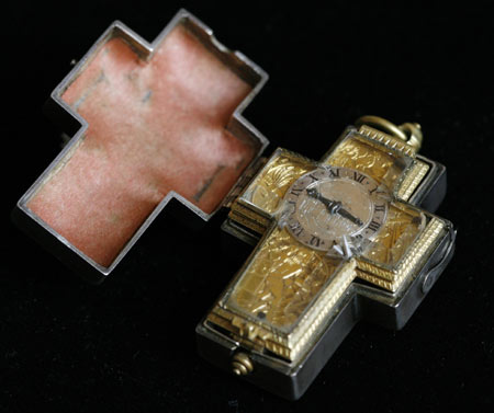 crystal crucifix watch