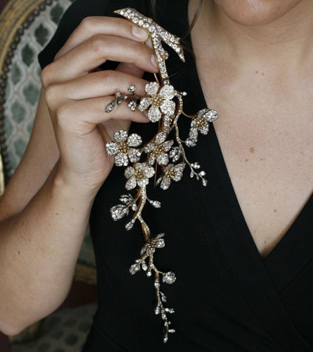 diamond corsage ornament