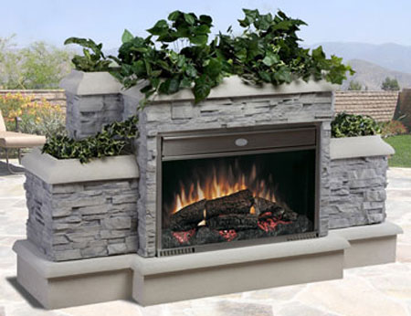 Dimplex Outdoor Electric Fireplace Is Ultra Revolutionary