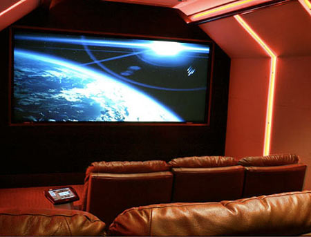 $250,000 LED-Lit Home Theater Enhances Your Ambiance