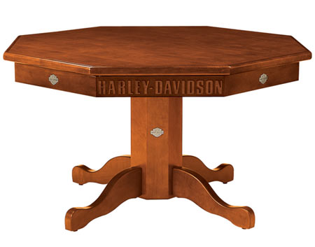 Harley Davidson Poker Table and Chairs Cum Dining