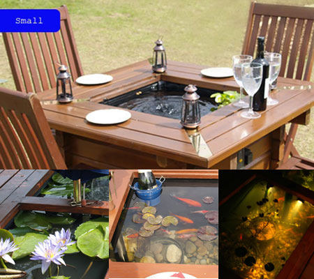 Pondable Garden Table