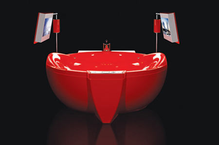 Hi-Tech Bathtub With Red Diamond Touch Invites Geeky Diva!
