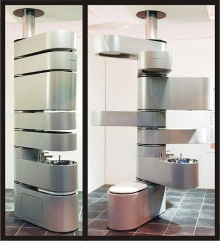 Vertebrae Vertical Bathroom System
