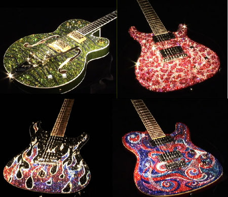 Precious Rebels: Bejeweled Guitars by Amanda Dunbar!