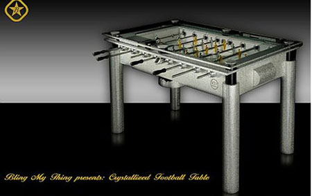 Crystallized Foosball Table From Bling My Thing