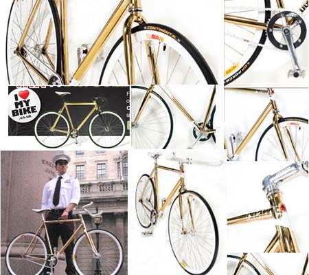 Gold Bicycle