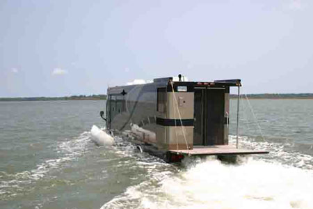 Terra Wind Amphibious RV Cum Yacht Offers Ride On water