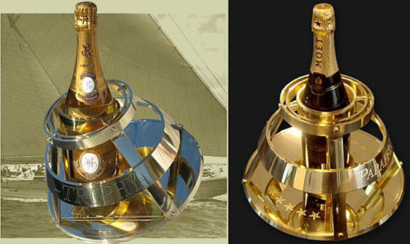 Gimaballed Champagne Holder: For a Hedonistic Yacht & You!