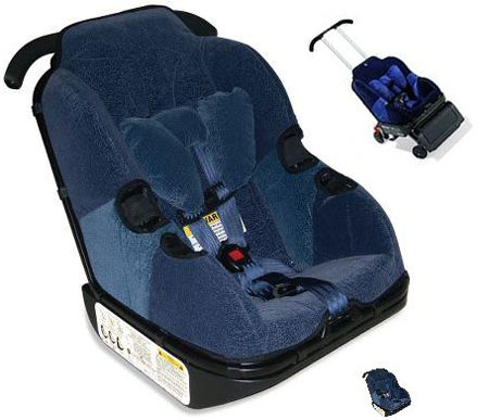 bringing car seat and stroller on plane