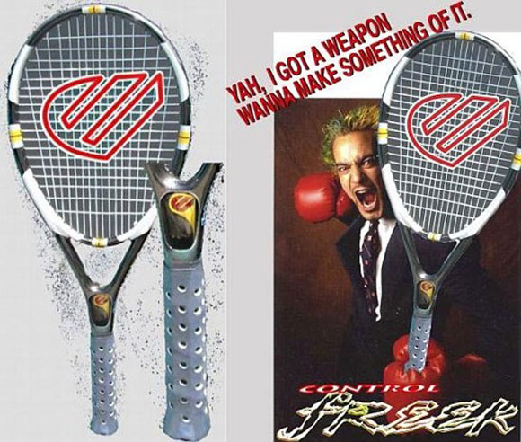 Tennis Racquet From Control Freek Integrates Dryer!
