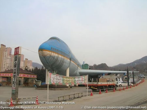 Boeing 747 Jumbo Turned Into a Restaurant, Courtesy Korean Entrepreneur