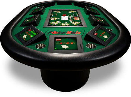 PokerMate Touchscreen Poker Table from Amaya Gaming