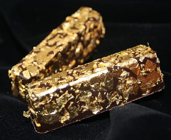 edible gold leaf gold bar Edible Gold Leaf is the Priciest Food Ever 