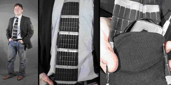 Solar Powered Necktie For Professionals