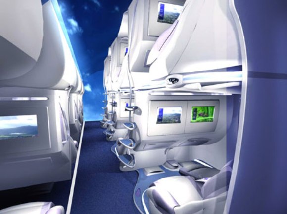 Double Decker Seating System for Wide-Body Aircraft