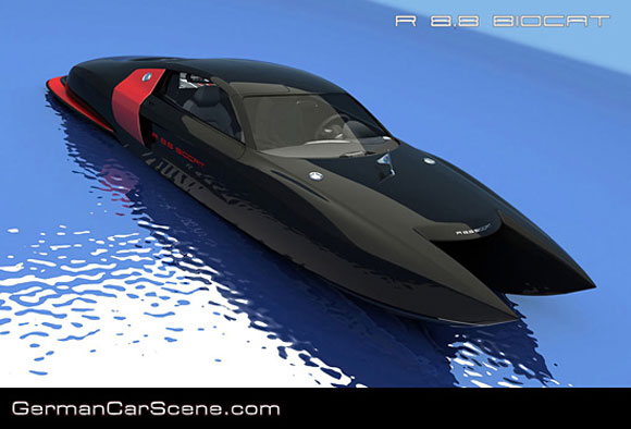 Environment-Friendly Biocat Catamaran: Ferrari Style