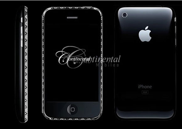 New 3G iPhone in Black and White Diamonds